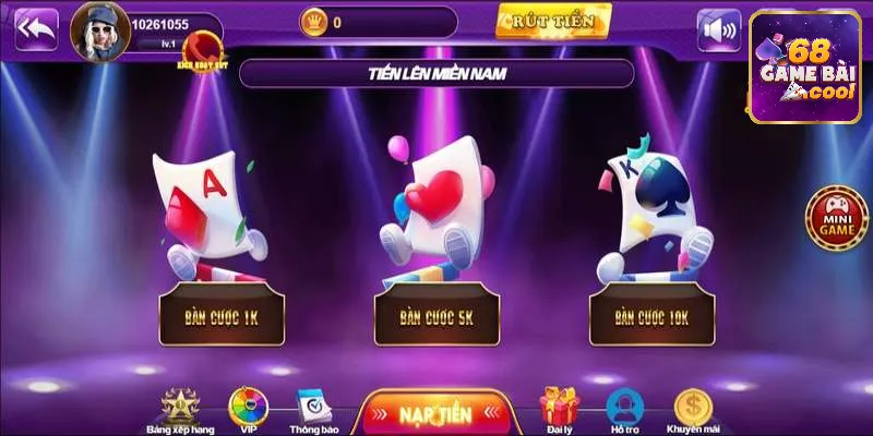 Giới thiệu game tiến lên miền Nam 68 game bài 