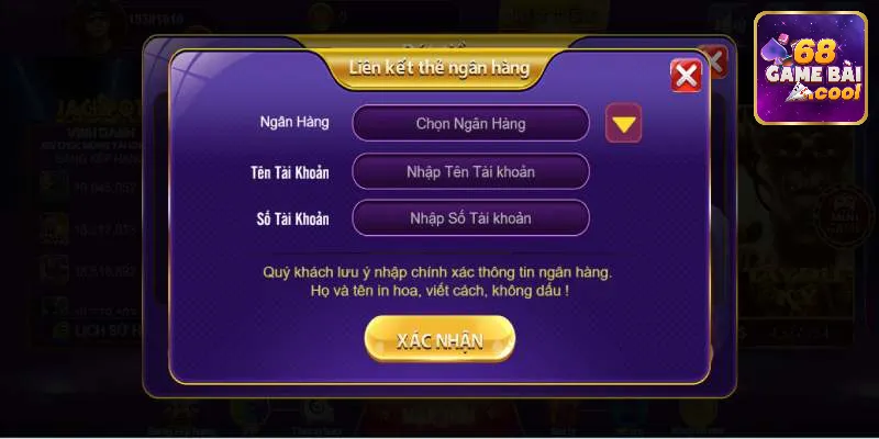 Điều kiện rút tiền tại cổng cược 68 game bài 